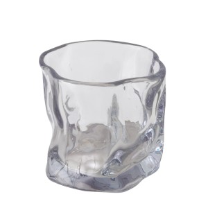 Windlicht Caleb von Boltze Home, 8 cm, aus Glas, farblos, für Kerzen und Teelichter