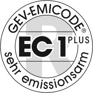 Emissionsarmes Produkt: Soudal Füllen & Dämmen LOWMDI B2 Bauschaum mit EC1 Plus Siegel.