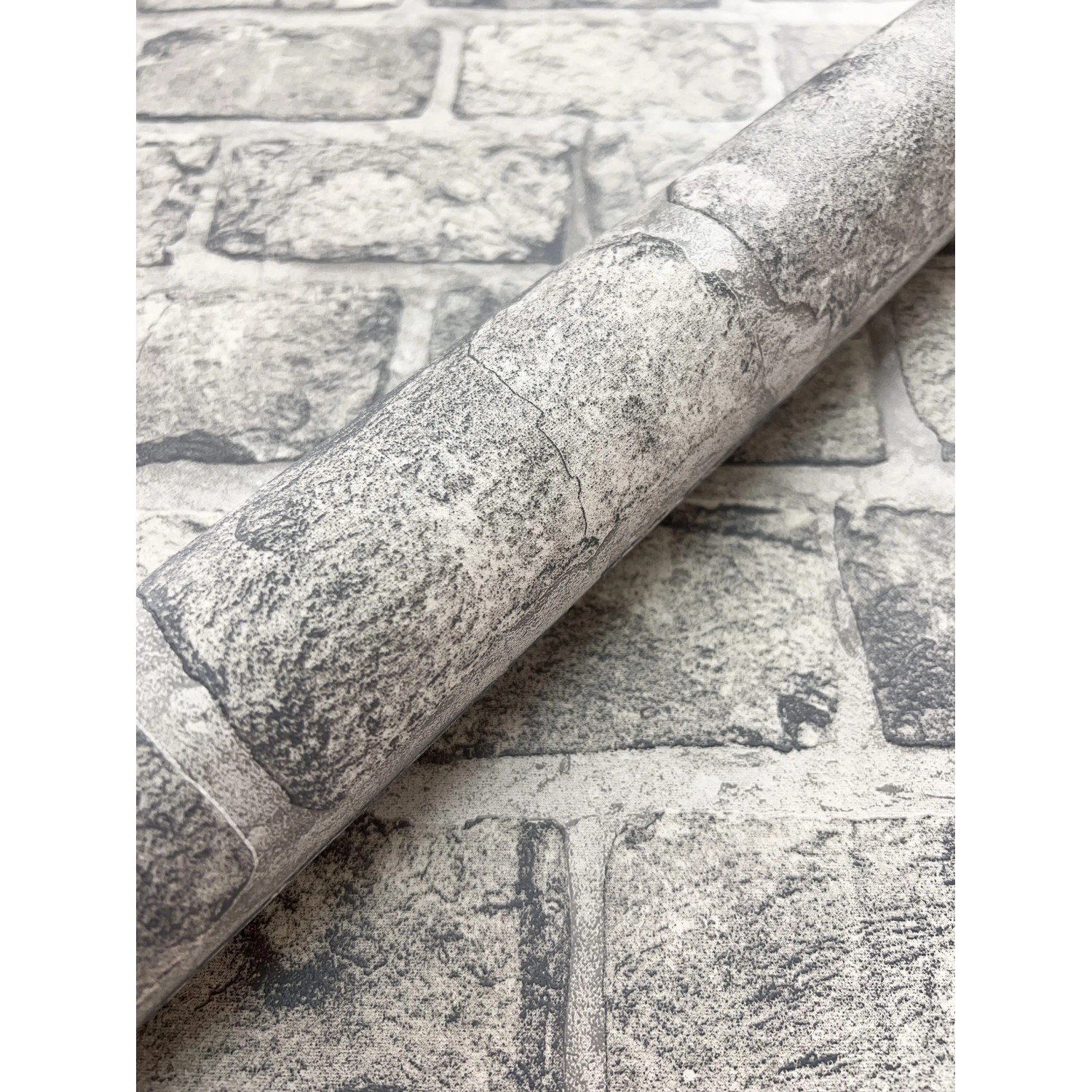 Newroom Vliestapete Odion Grey Stein Modern FSC® günstig online kaufen