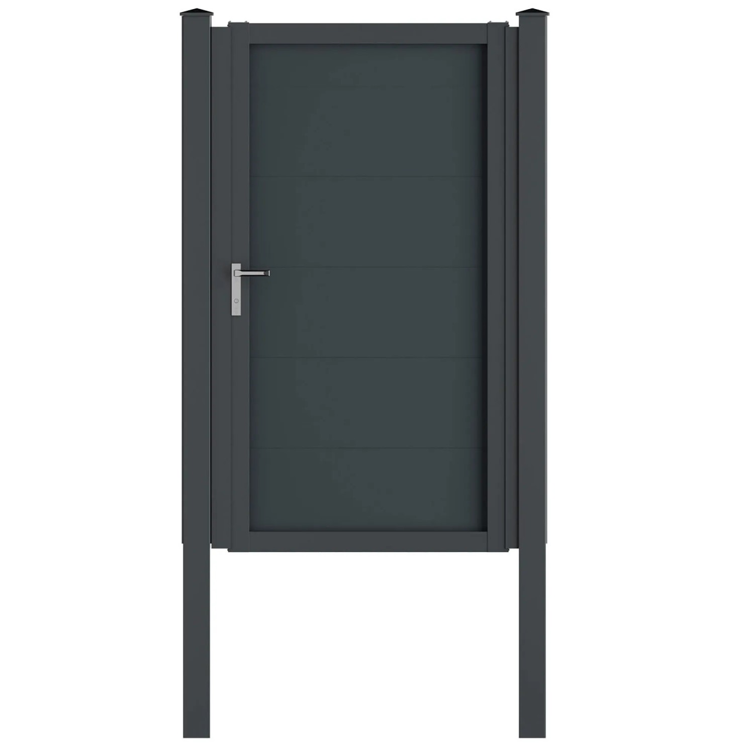Vidual Gartentor Swing Comp-co 1,8 m x 1 m Anthrazit