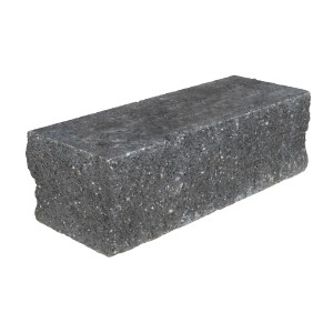 EHL Mauerstein Anzio-Antik-Light, Anfang-/Endstein, Basalt-Anthrazit, 50x18x15 cm.