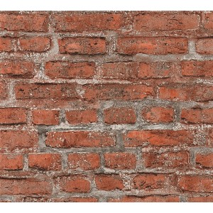 AS-Creation Vliestapete Bude 2.0 in Steinoptik, rot-grau. Dekorative Tapete mit leichter Struktur.