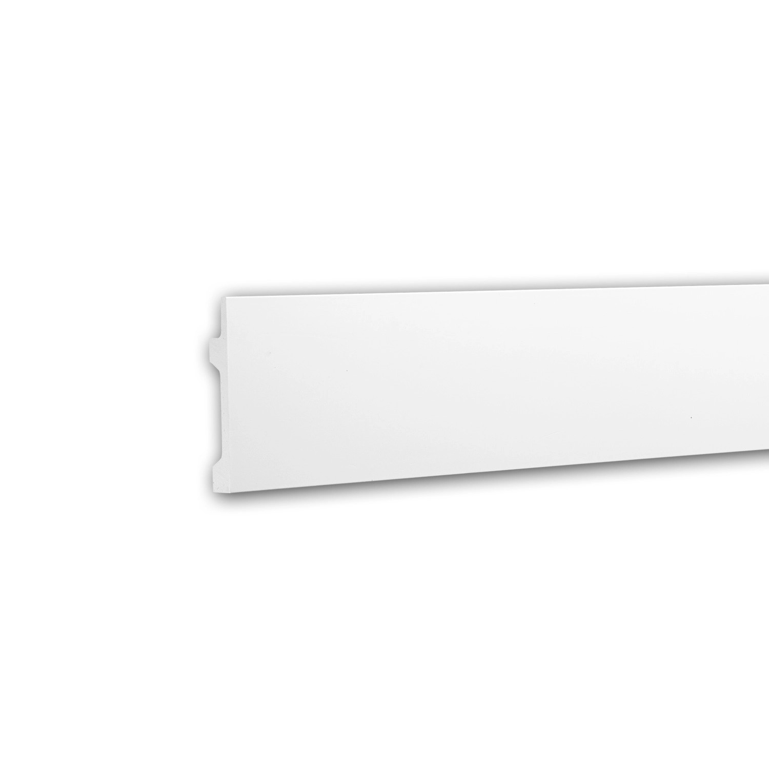 PROFHOME 151605 Wandleiste Stuckleiste für indirekte Beleuchtung Zierleiste 2 m 200 cm x 1,9 cm x 12,1 cm Weiß