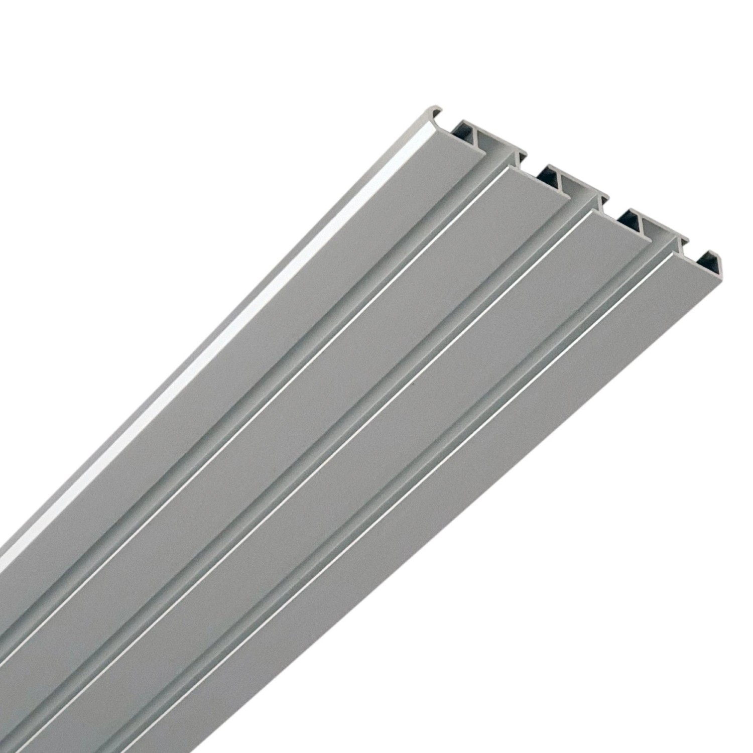 Bestlivings Vorhangschiene Aluminium Silber 3 bis 4 Lauf 120 cm günstig online kaufen