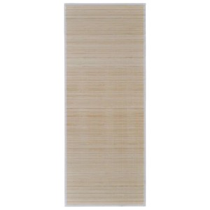 4er Set vidaXL Bambus Läufer, 120x180 cm, naturfarben, ideal als Teppich für Wohnräume.