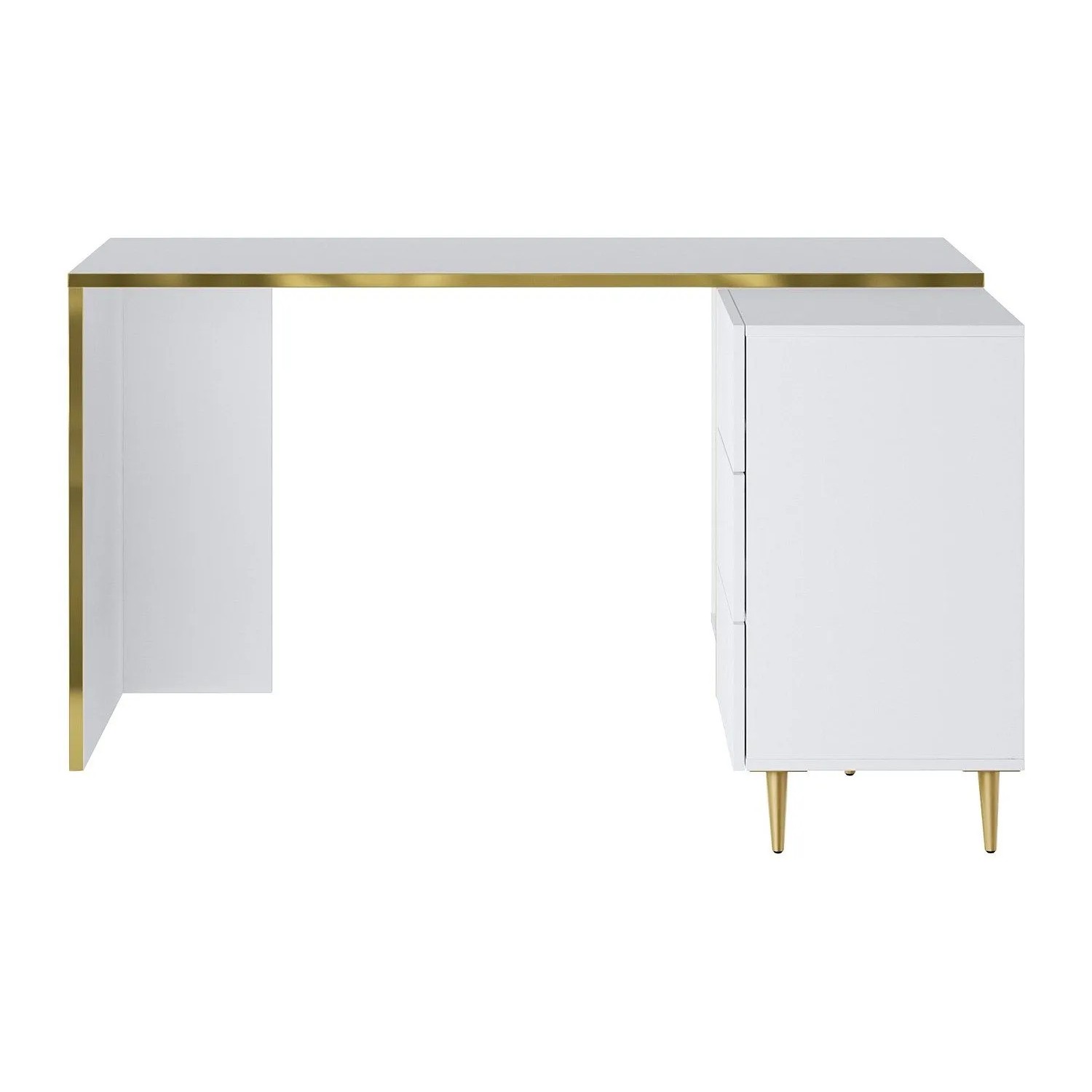 Vente-unique Schreibtisch Marzialo Weiß 138 cm