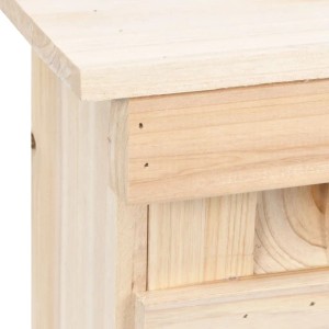 Detailansicht des VidaXL Spatzenhaus aus Tannenholz mit 5 Nistkästen.