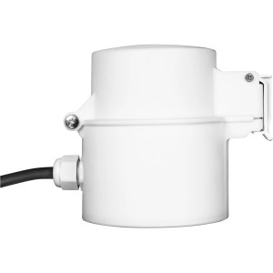Weiße Ledvance Smart+ Bluetooth Außensteckdose On/Off mit EU-Stecker für den Garten.