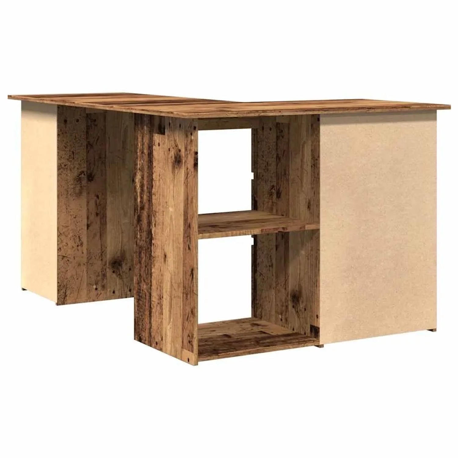 vidaXL Eckschreibtisch Altholz-Optik 145x100x76 cm Holzwerkstoff 855962_7