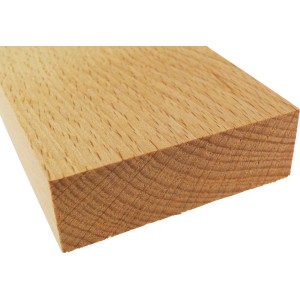 Rechteckleiste aus Buche, 20x13x1000 mm, für individuelle Raumgestaltung.