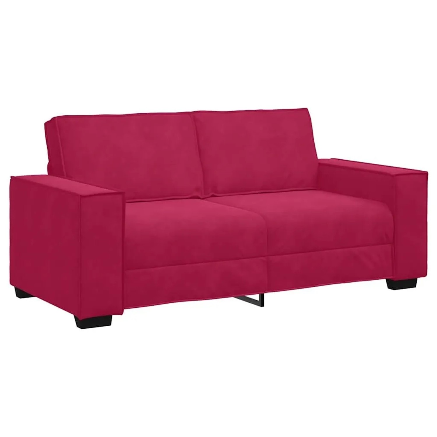 vidaXL 2-Sitzer-Sofa Weinrot 140 cm Samt 4105024 günstig online kaufen