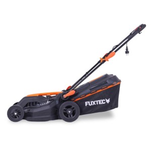 FUXTEC Elektro Rasenmäher 12 Kg mit Kabel FX-RME38 38 cm Schnittbreite 40 L Fangkorb 220 V