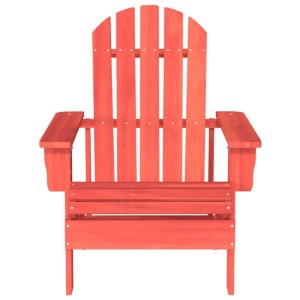 vidaXL Adirondack-Gartenstuhl Massivholz Tanne Rot 315873