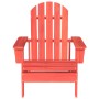 vidaXL Adirondack-Gartenstuhl Massivholz Tanne Rot 315873_2