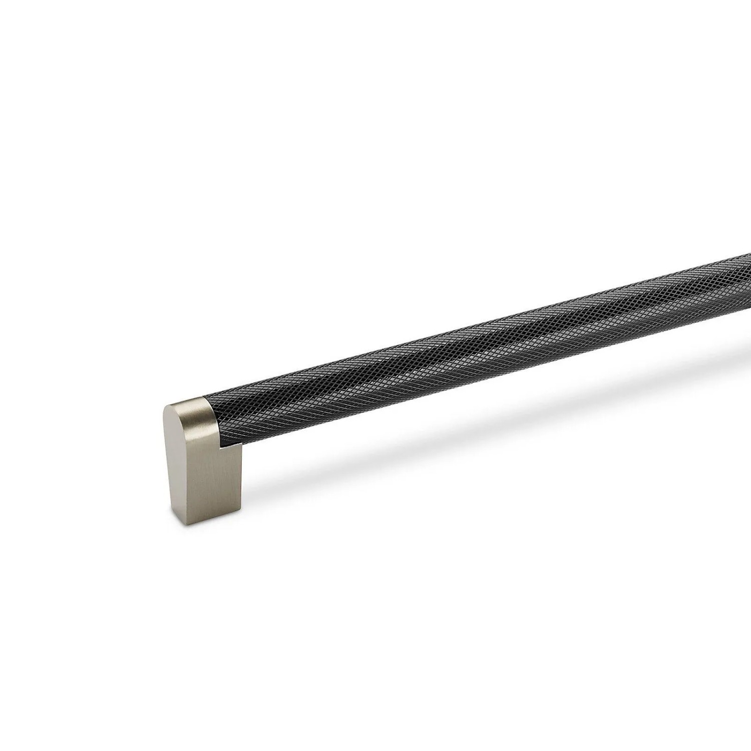 SOTECH Stangengriff Relinggriff GRATE BA 320 mm Edelstahl Gerändelt Schwarz Edelstahl Matt