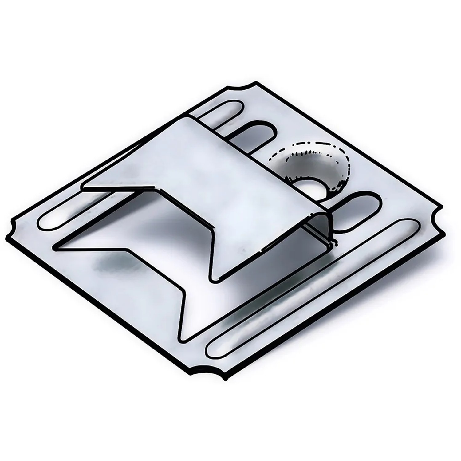 Profilkralle für 8 mm Paneele, Zubehör zur Befestigung von Wand- und Deckenpaneelen, 100 Stück.