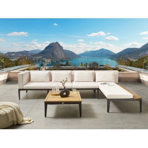 Beliani Lounge Set BRACCIANO Hellbeige