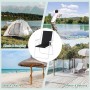 WOLTU Campingstuhl 2er Set, faltbar, schwarz, ideal für Camping, Picknick und Garten.