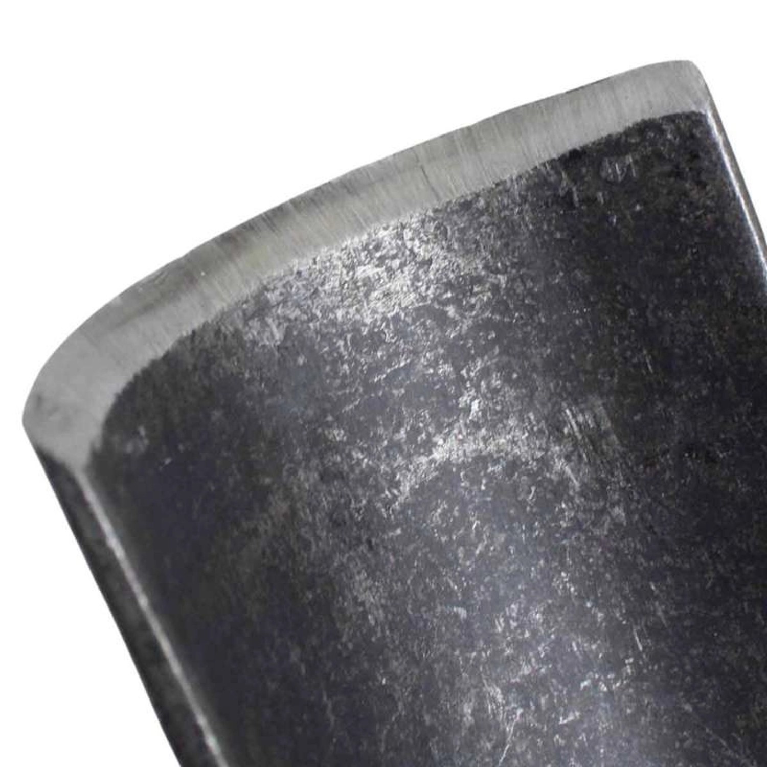 Detailaufnahme: Schneide des D&O Brecheisens mit rundem Meißel, 62 cm lang.