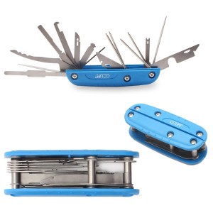 CCLIFE 2tlg Autoradio Ausbauwerkzeug Tragbar 16 in 1 Entriegelungsset für Radio Navi