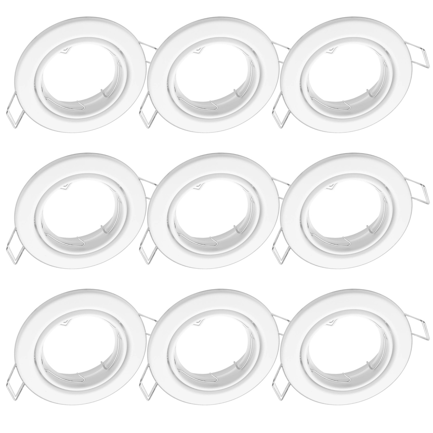 Oktaplex 9er Set Einbauleuchte Dijon Schwenkbar für 50mm LED-Module Deckens günstig online kaufen