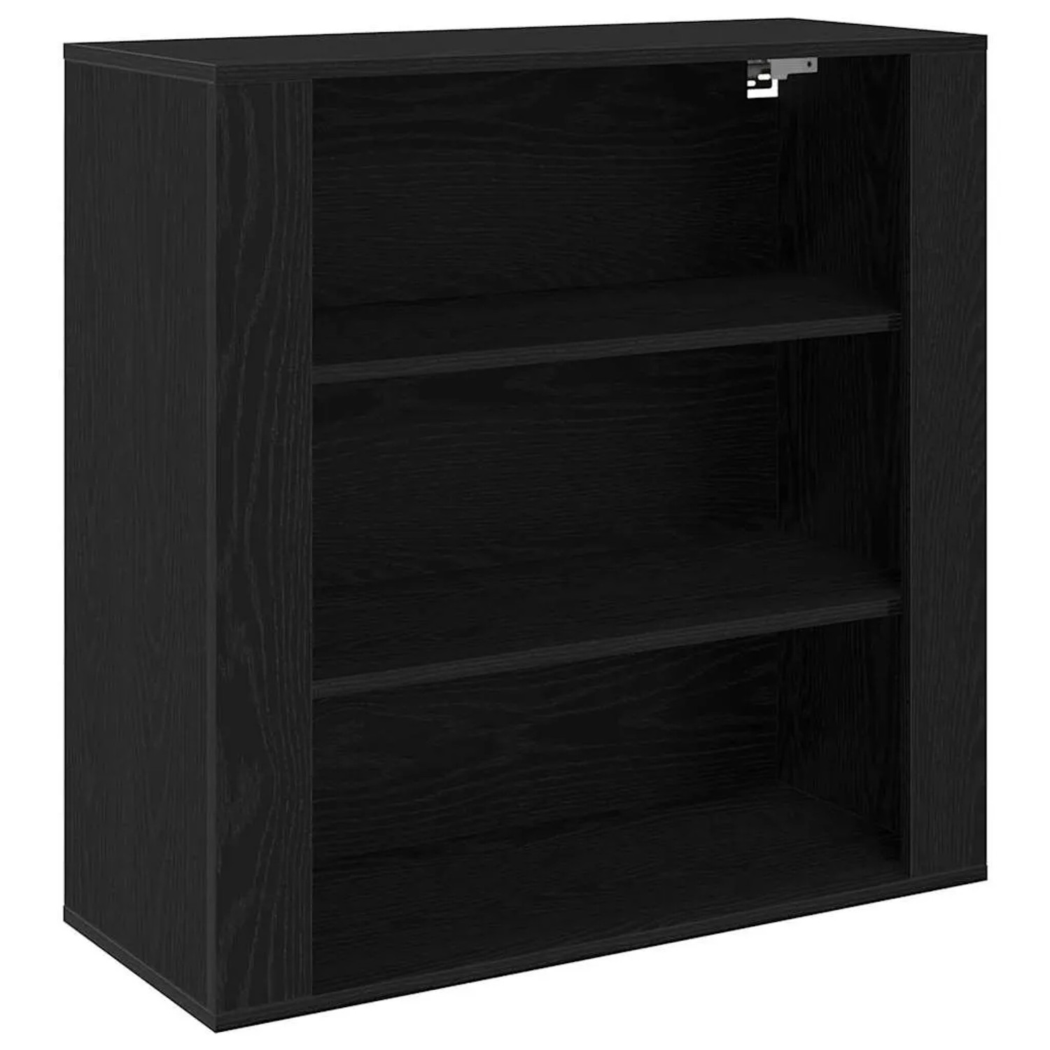 vidaXL Wandschrank Schwarz Eichen-Optik 80 x 33 x 80 cm Holzwerkstoff 86280 günstig online kaufen