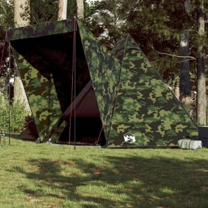 vidaXL Tipi-Familienzelt 6 Personen Tarnmuster Wasserdicht 4009444