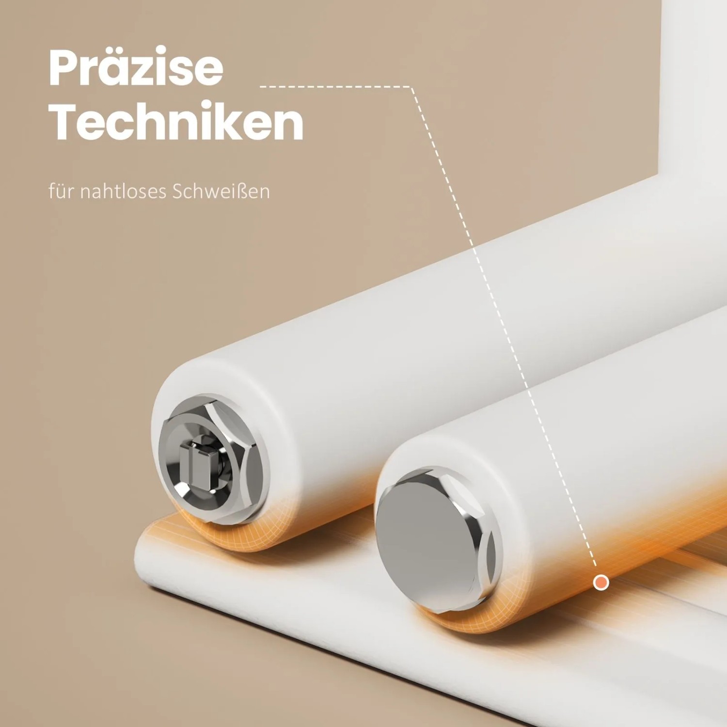 Emke Badheizkörper Elektrisch mit Thermostat und Timer für Handtuchwärmer 40x76cm 400W Weiß Handtuchheizkörper_6