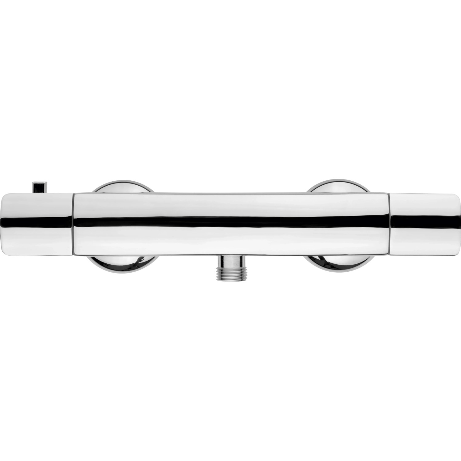 baliv Thermostat-Duscharmatur DU-5050 Chrom, Aufsicht. Duschthermostat mit zwei Drehreglern.