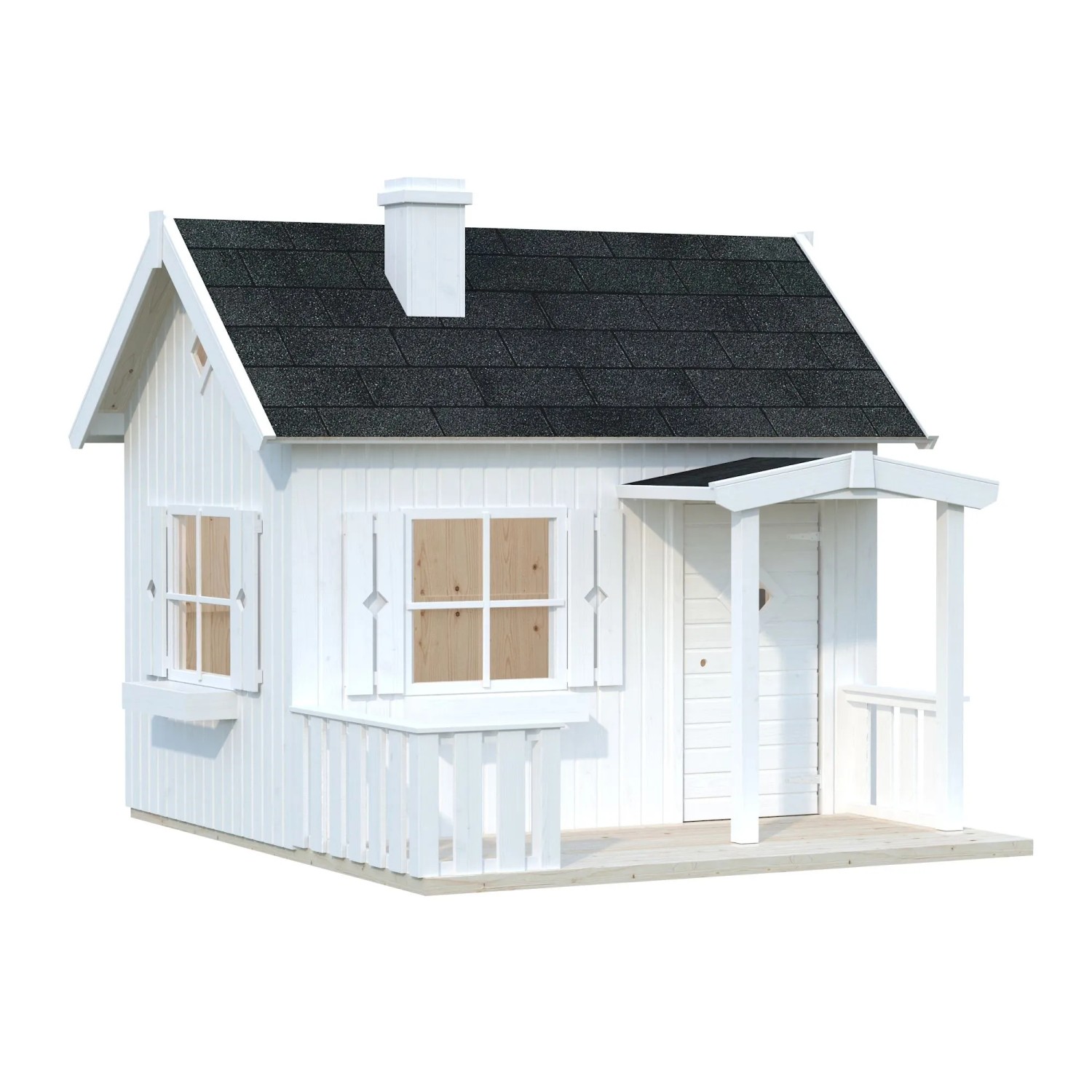 Palmako Spielhaus Otto 3,6 m² Lackiert Weiß