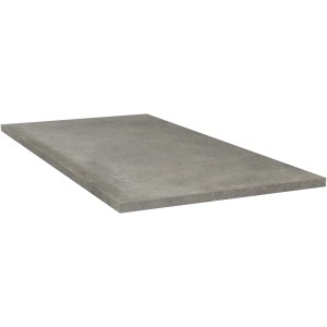 Terrassenplatte Feinsteinzeug Vero 2.0 in Zementoptik Grau, 50x100 cm.