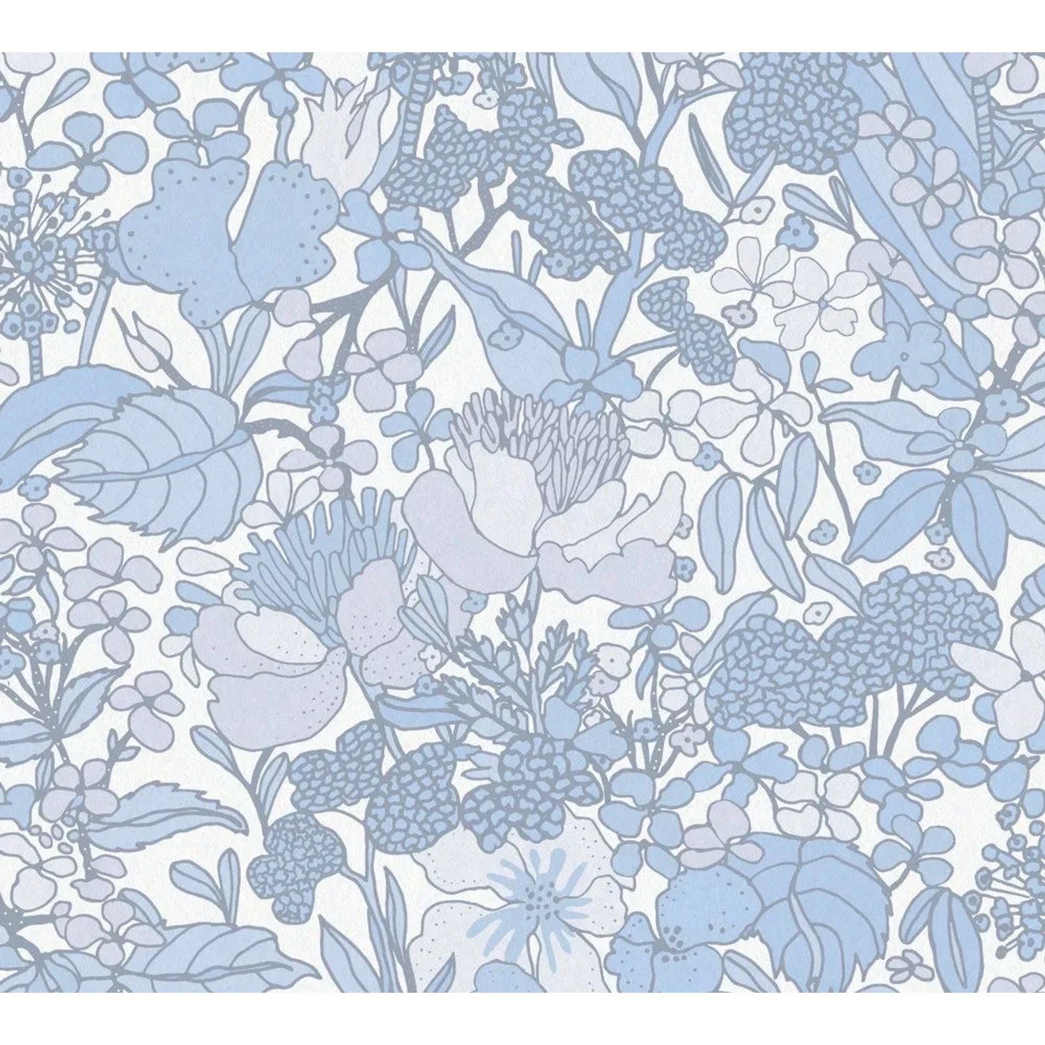 Tadessi Tapete Floral M1-No.1457 Vliestapete in Grau
