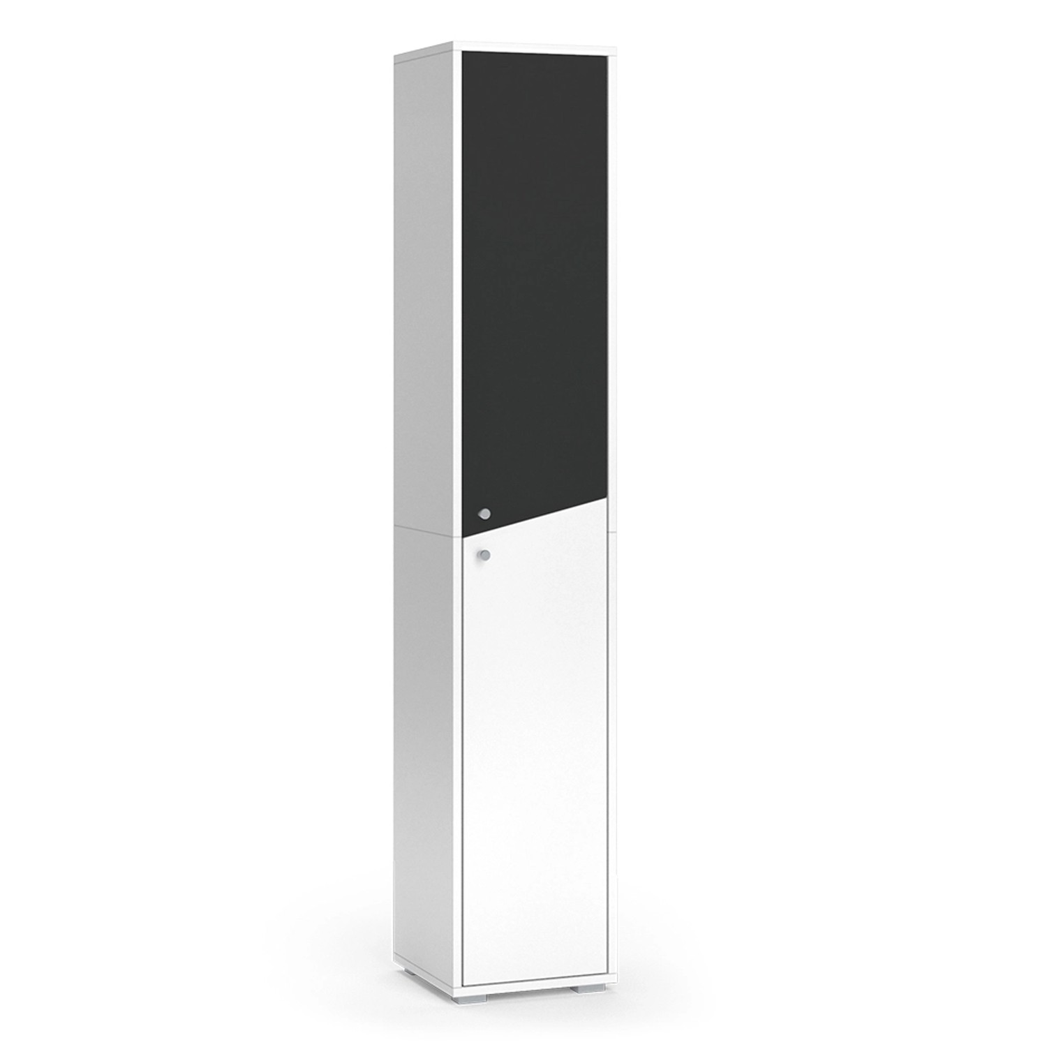 Vicco Badschrank Irida Anthrazit/Weiß 30 x 192 cm