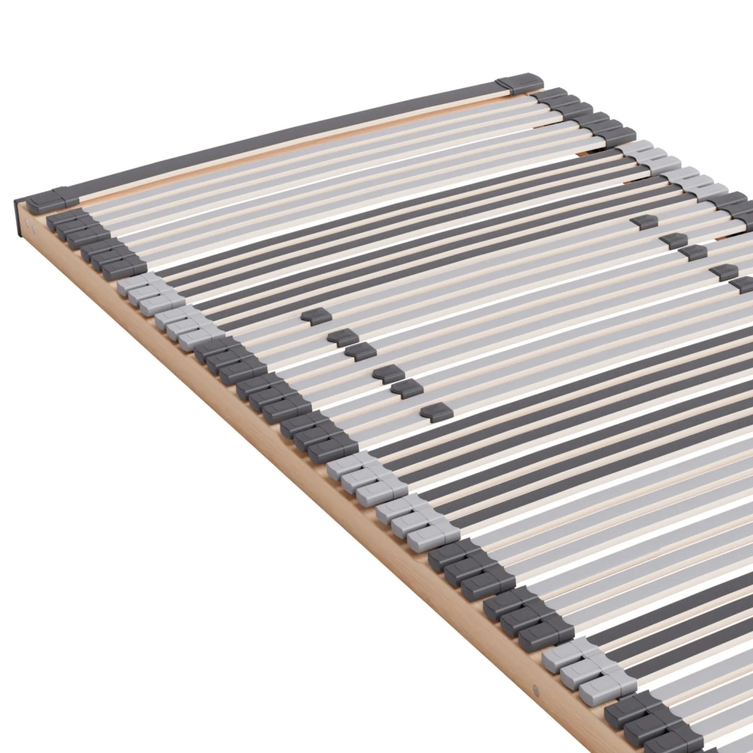 AM Qualitätsmatratzen 7 Zonen Lattenrost Vormontiert Made in Germany mit Holmüberdeckenden Federleisten 135x190cm