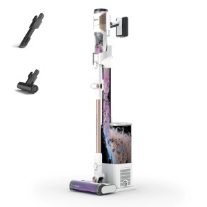 Shark Detect Clean & Empty Akku-Staubsauger mit automatischer Entleerung und Zubehör.