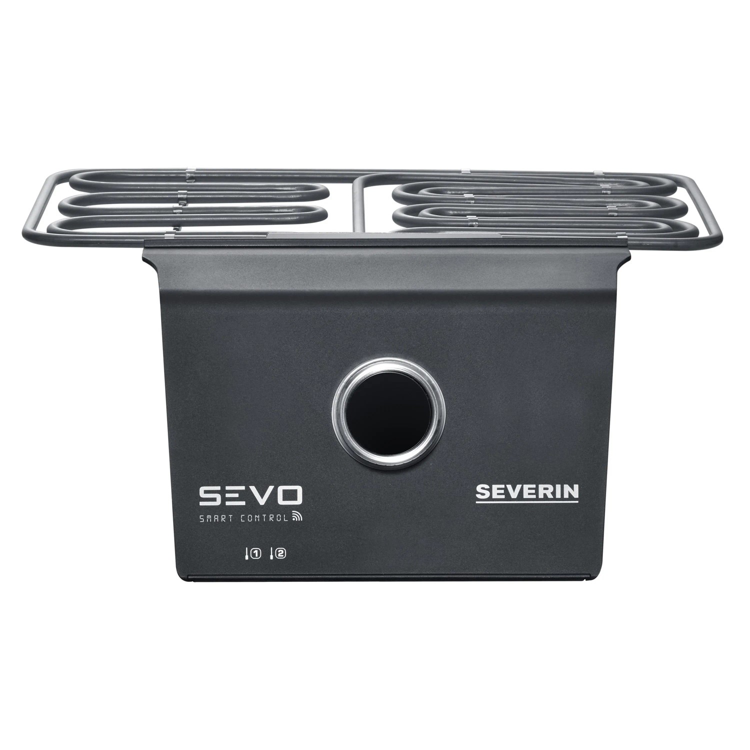 Severin PG 8139 Sevo Smart Control GTS Elektrogrill in Schwarz mit Grillplatte.