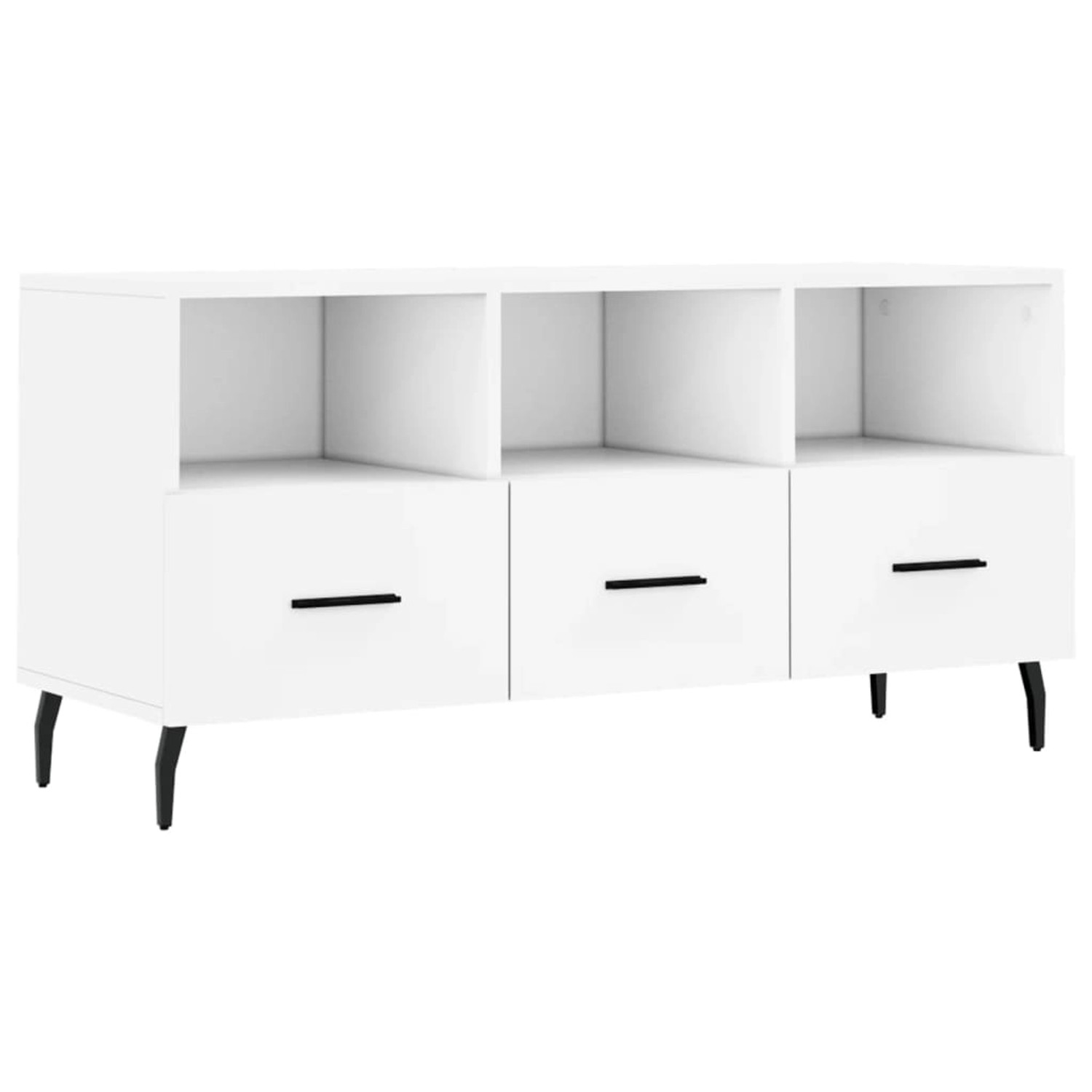 vidaXL TV-Schrank Weiß 102x36x50 cm Holzwerkstoff 829052 günstig online kaufen