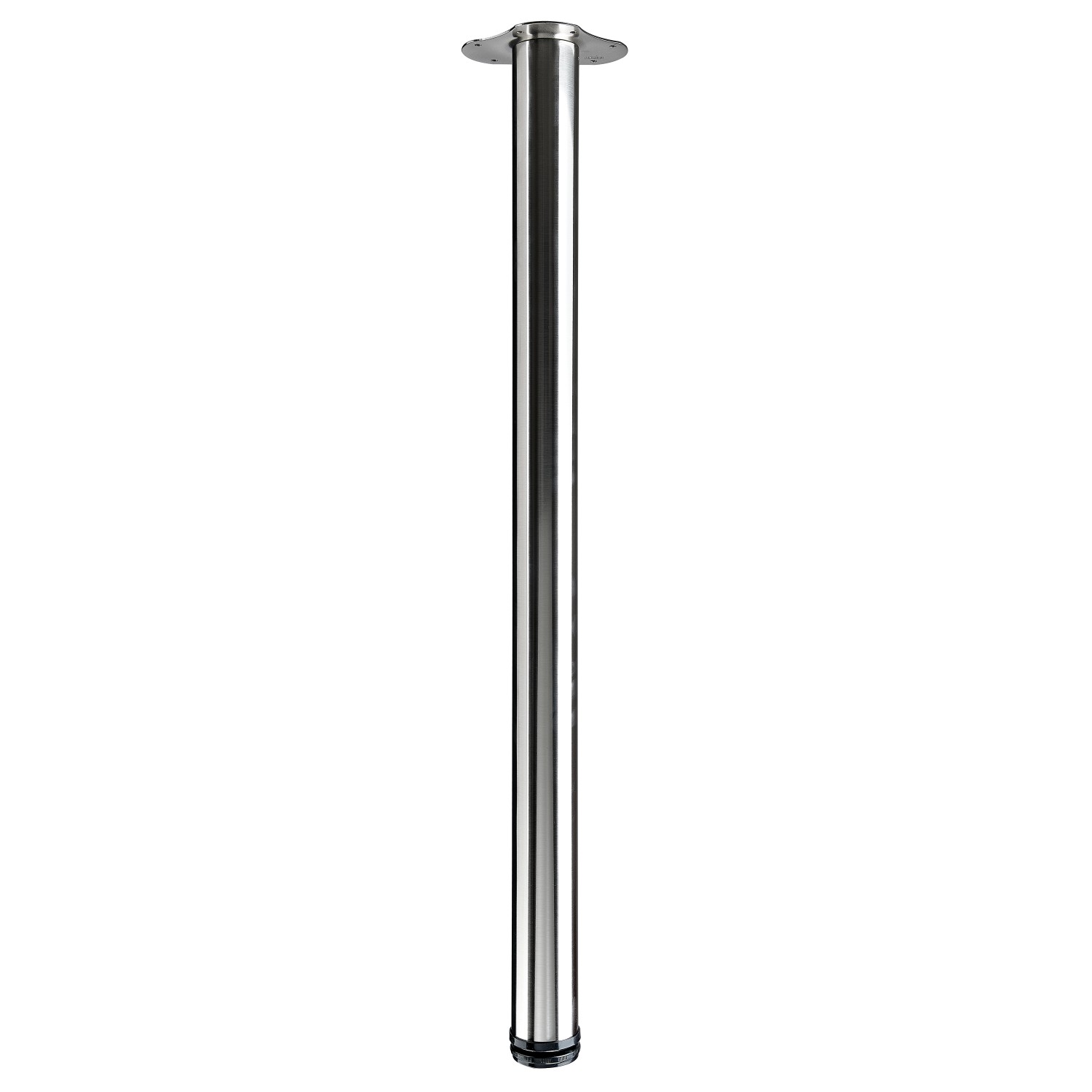 Thumbnail - Hettich Tischbein Ø 60 mm x 900 mm Edelstahl-Optik inkl. Montageplatte