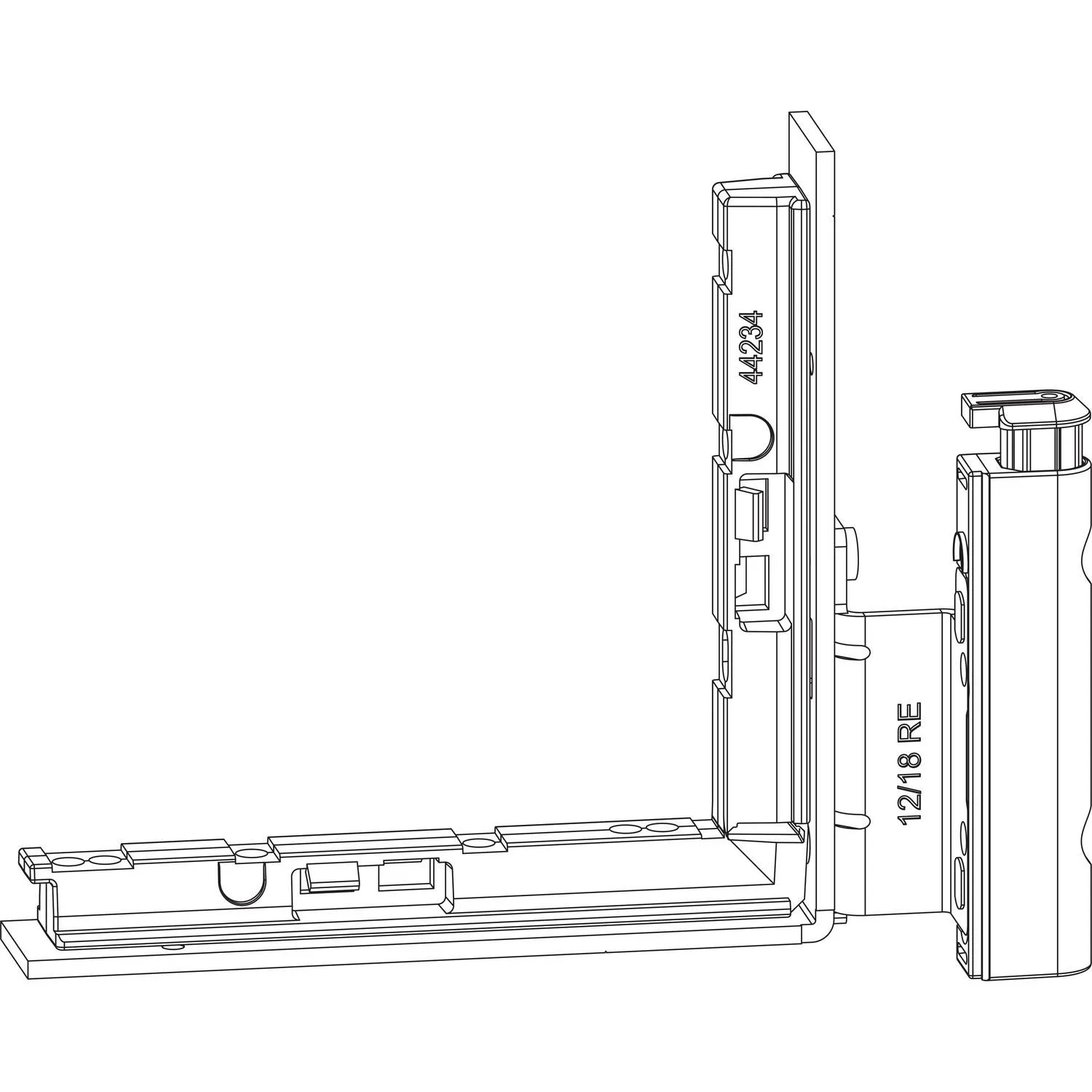 Maco Falzecklagerband Dt160 mit Üv 12/18-13mm Links mit Unterlage Silber