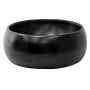 ML-Design Aufsatzwaschbecken, rund, schwarz matt, Keramik, 400x155 mm. Modernes Handwaschbecken für Bad & Gäste-WC.