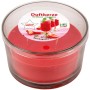HS Candle Duftkerze Cocktail Edition Daiquiri Strawberry im Glas, rote Kerze mit Erdbeer-Limetten Duft.