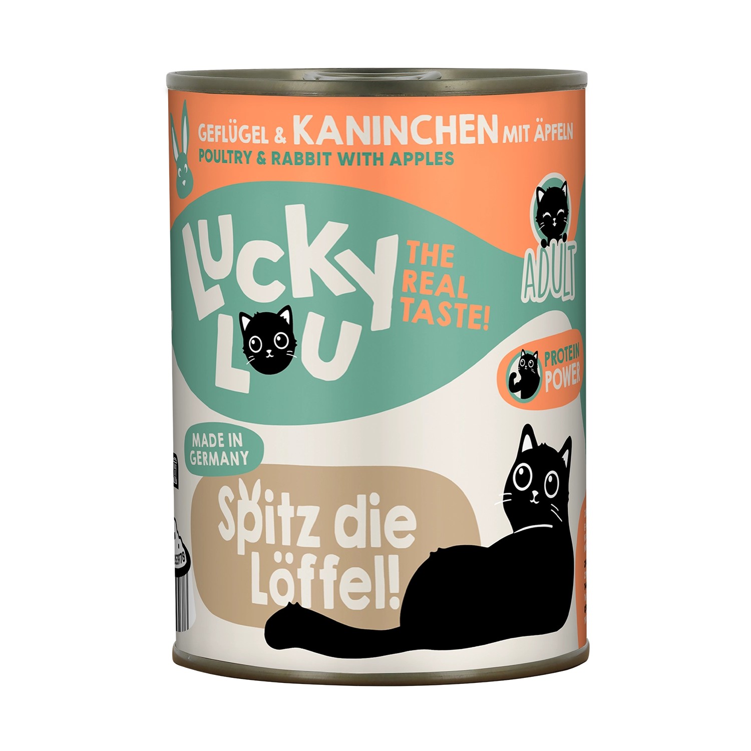 Lucky Lou Katzen-Nassfutter Lifestage Adult Geflügel & Kaninchen 400 g