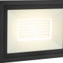 Schwarzer LED-Außenstrahler FL 35W aus Aluminium für Garten, Terrasse und Einfahrt.