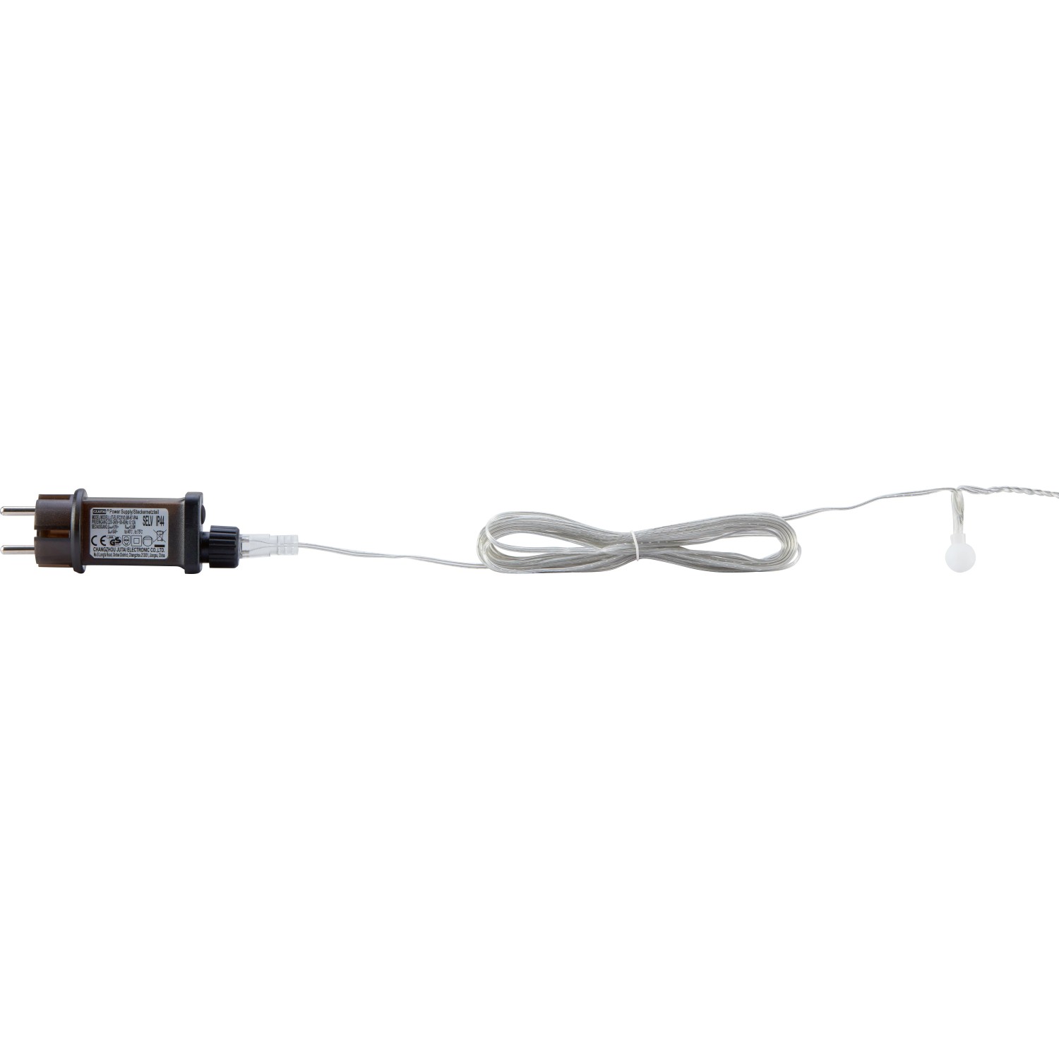 LED Lichterkette warmweiß, 2290 cm lang, für Außen-Dekoration mit Trafo und Zuleitung.