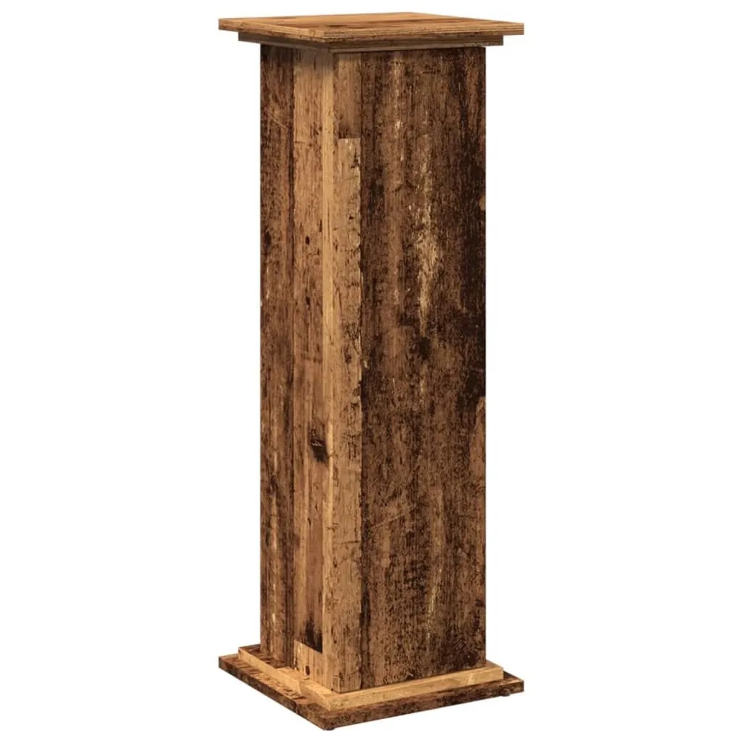 vidaXL Postament mit Stauraum Altholz-Optik 31x30x90 cm Holzwerkstoff 854614