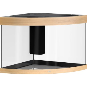 Juwel Trigon LED Aquarium-Set, 190 l, helles Holz, Eckaquarium mit Filter.