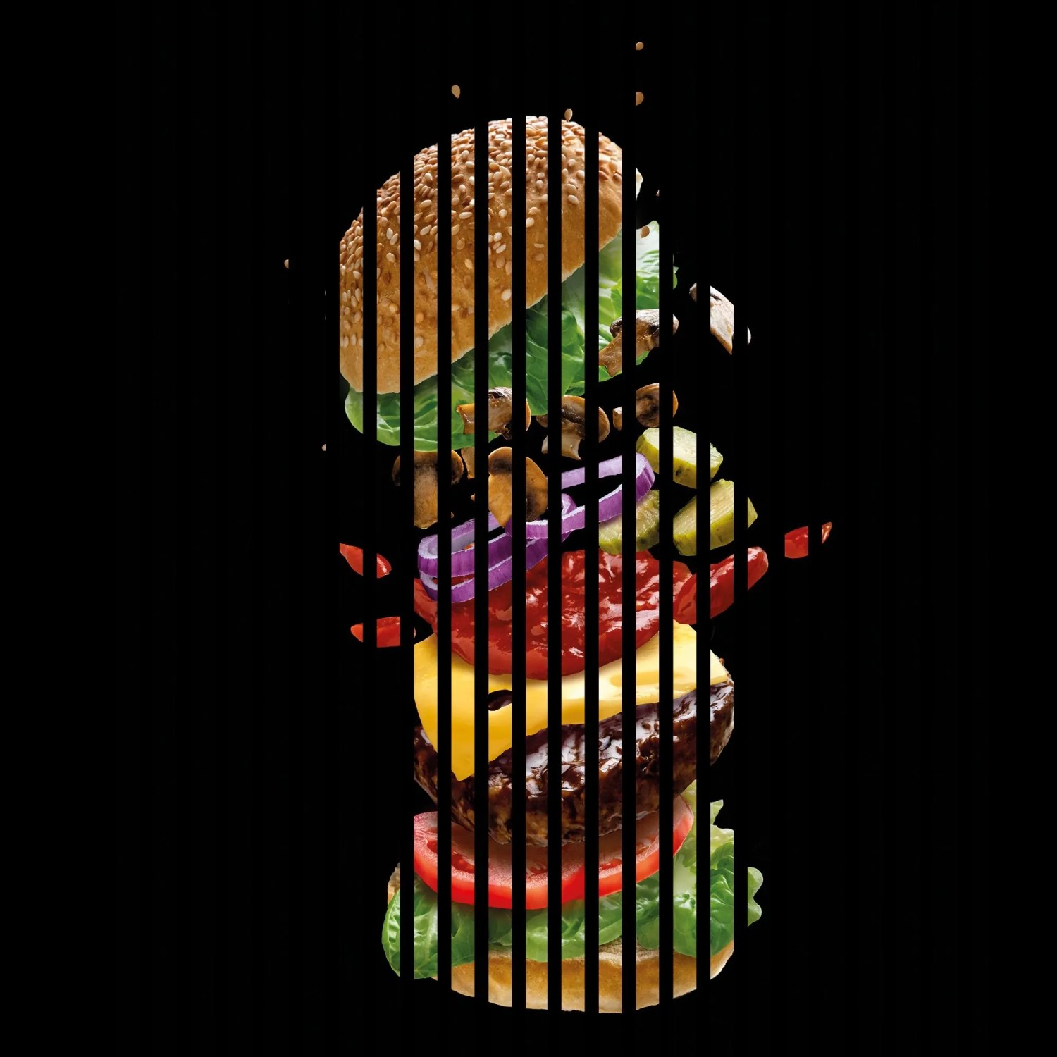 FN Acustico Akustikplatte Burger 1 PET u. MDF Foliert 1.133 x 19 x 1.195 mm