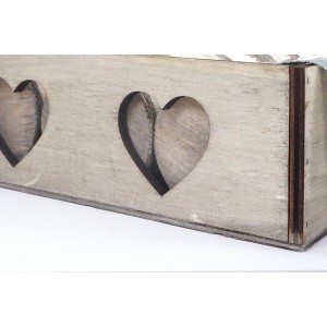 Deko-Box mit 9 Rollen Bändern in verschiedenen Designs, ideal für Weihnachtsdekoration.