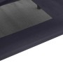 Schwarzes vidaXL Hundebett (76x62x70,5 cm) aus Stahl, atmungsaktives Design.