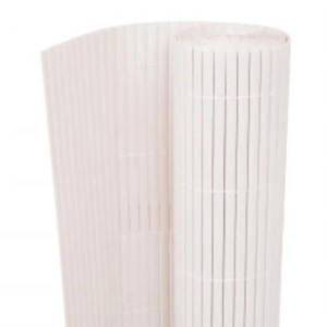 vidaXL Gartenzaun Doppelseitig 110x300 cm Weiß 317151